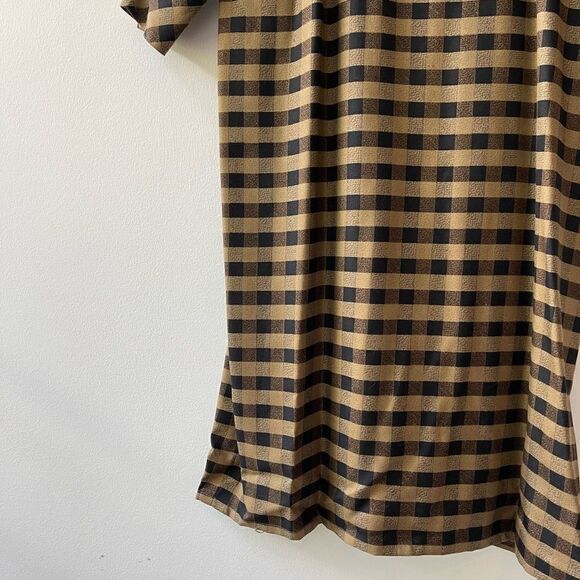 Vintage Francesca of Damon Starington Saks 100% Silk Secretary Brown Dress - siz - Picture 3 of 7